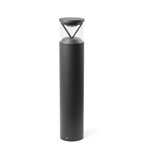 RUSH 800 Dark grey bollard lamba 2700K 360º wide