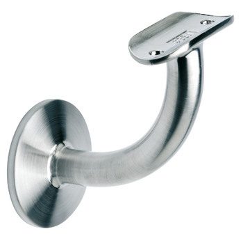 Handrail bracket, with curved support, bar railing system - 812.05.690