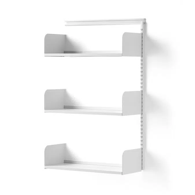 Shape Wood Shelved Add-on Wall Shelf