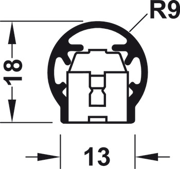 Hinge-side protection system, BU-K+, Athmer - 950.15.367