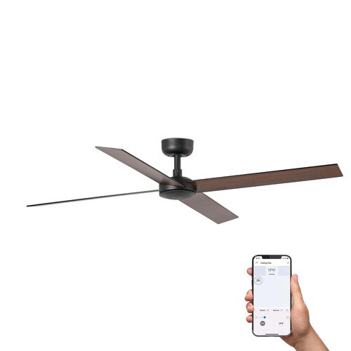 RUDDER L 4 Black/walnut fan TUYA