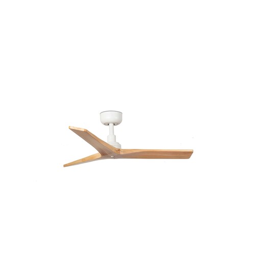 KLIM S Ceiling fan beyaz/pine 0-10V/1-10V