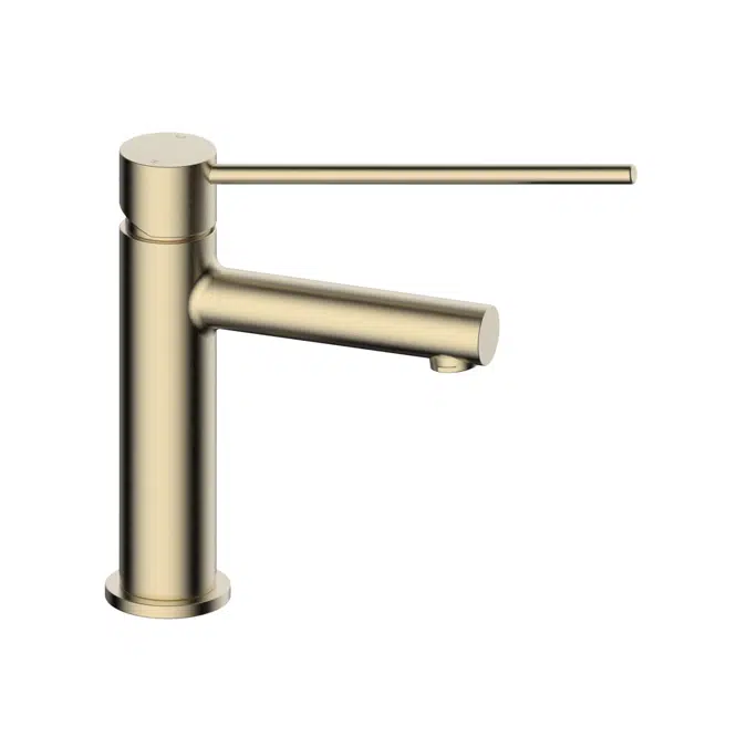 Mizu Drift Fırçalanmış Pirinç Düz Lavabo Musluğu 2267428