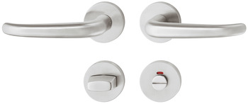 Door handle set, Stainless steel, Startec, PDH3104-E - 903.83.926