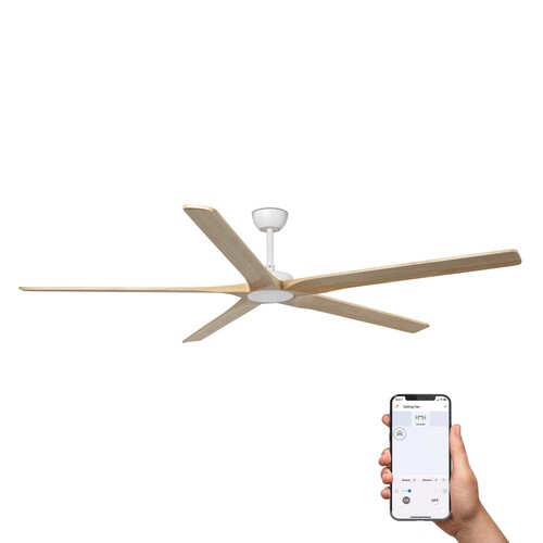 BIGWOOD XL beyaz/pine fan TUYA
