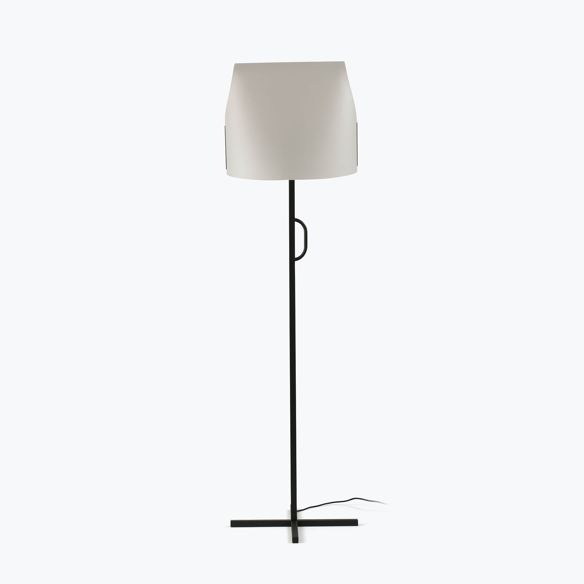 LUANG Black/beige floor lamp