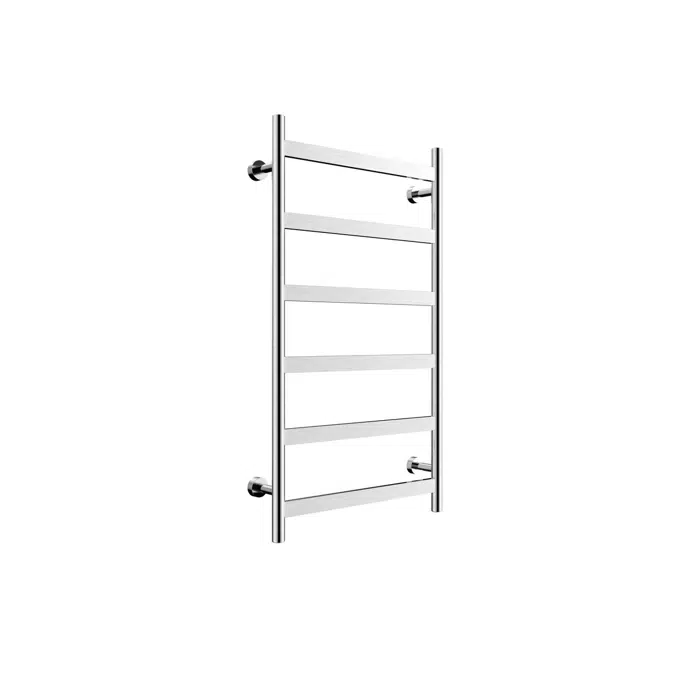 Mizu Stream 600 x 1050mm Brushed Stainless Steel Heated Towel Rail 9508763