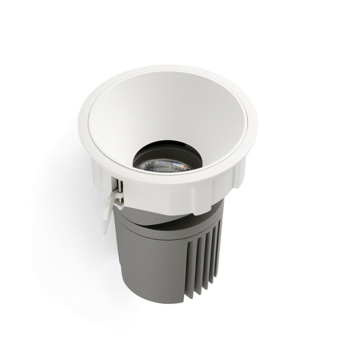DEEP78 White round downlight 36° 2700K stripy