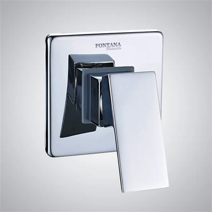 Wall Mounted Chrome 1 Way Concealed Shower Mixer Valve