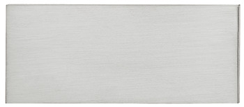 Decor, Plate: Stainless Steel, With Adhesive Tape, Rectangular - 108.10.020