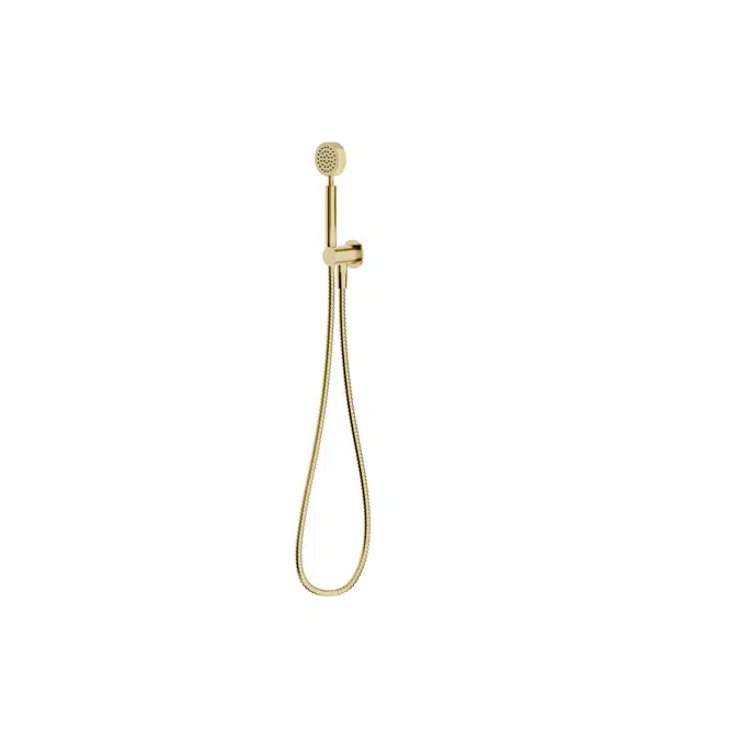 Milli Mood Edit Round Hand Shower with Fixed Bracket PVD Brushed Gold 9510980