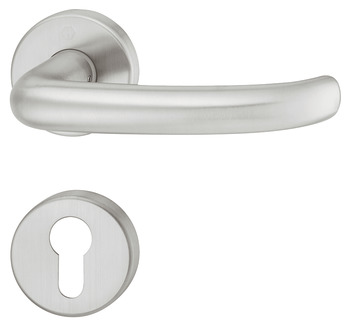 Door handle set, Stainless steel Hoppe, San Francisco - 903.92.527