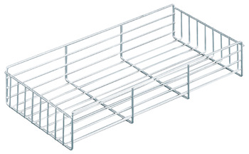 Wire basket, for kitchen cabinets, dimensions (D x H): 477 x 75 mm - 545.52.203
