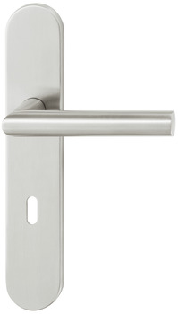Door handle set, stainless steel, Startec, PDH4103, long backplate - 903.91.640