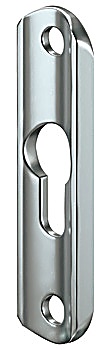 Raised head plate, for machined-recess installation, with 1 keyhole - 271.52.903