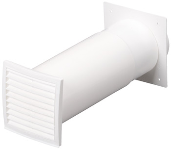 Telescopic wall vent set Ⓘ, Round pipe system, round - 500.90.319