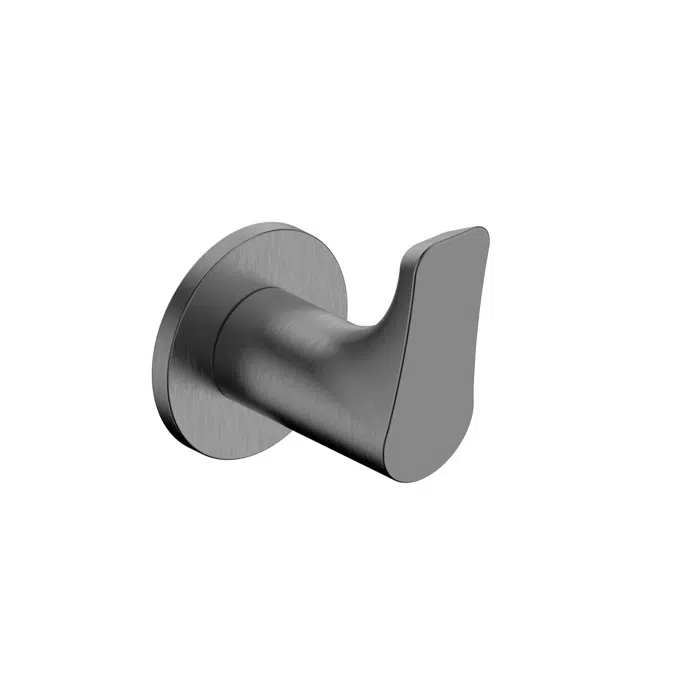 Mizu Silk Brushed Gunmetal Robe Hook 9511267