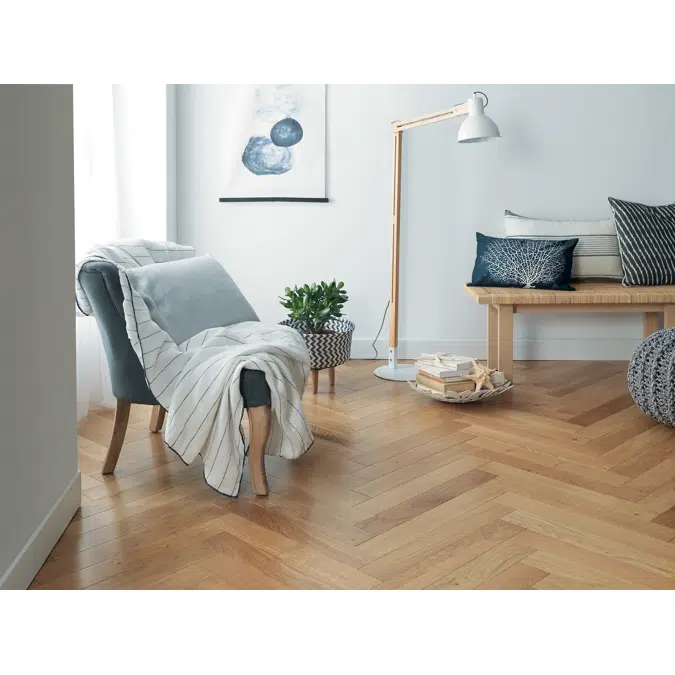 Classic Authentic Satin Herringbone Laminate Flooring