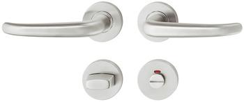 Door handle set, stainless steel, Startec, PDH3124, rose - 902.93.896