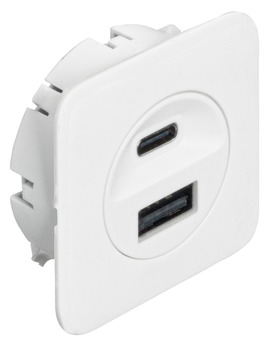 USB Şarj İstasyonu Loox5, USB-A / USB-C, 24 V - 833.73.829