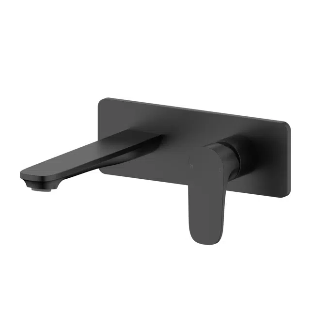 Mizu Silk Mat Siyah Duvar Lavabo/Küvet Bataryası Seti 188mm 9513021