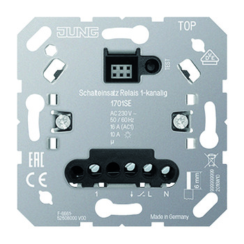 Radio switch insert, Jung Home With 1-Channel Relay - 820.89.260