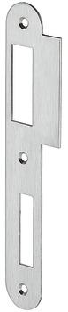 Flanged striking plate, for flush doors, 198 mm, straight - 911.39.032