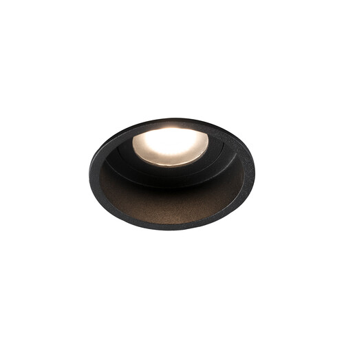 HYDE R siyah round recessed lamba