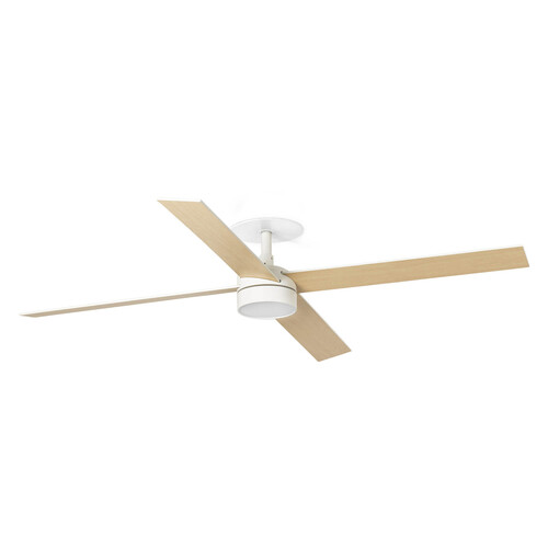 RUDDER RECESSED 4 L Ceiling fan beyaz/ash 20W SWT 0-10V/1-10V