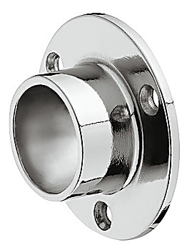 Rail end support, For wardrobe rail, round, ⌀ 20 mm - 803.10.202