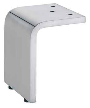 Furniture foot, with plate, without height adjustment, with plastic glide - 634.84.021
