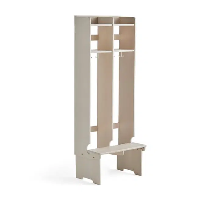 Ebba Floorstanding 2 Section Cloakroom Unit