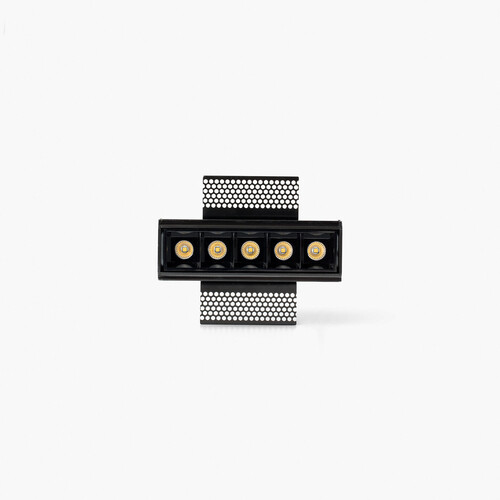 TROOP recessed siyah 5x2W 15° trimless 3000K CRI90