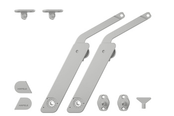 Stay flap fitting Free flap H 1.5 all-plastic version - 372.39.520