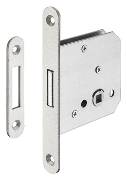 Mortice deadlock for hinged doors, Startec, bathroom/WC - 911.22.689