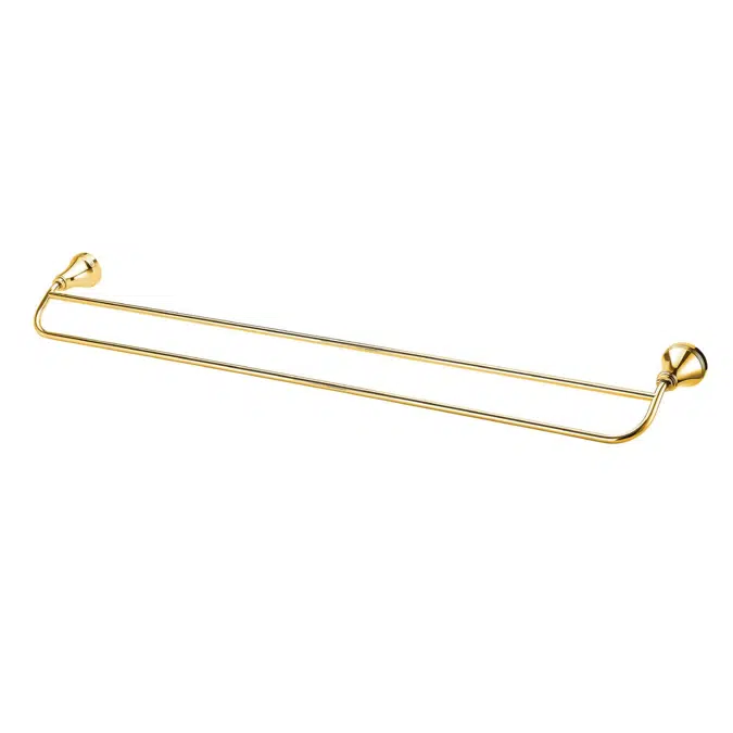 Kado Era Double Towel Rail 750mm Brass Gold 9507720