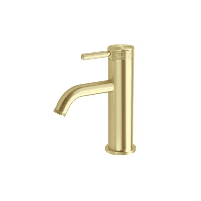 Milli Etch Brushed Gold Basin Mixer Tap 21349