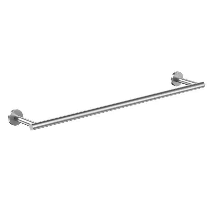 Ona Brushed Nickel Single Towel Rail 800mm 15075