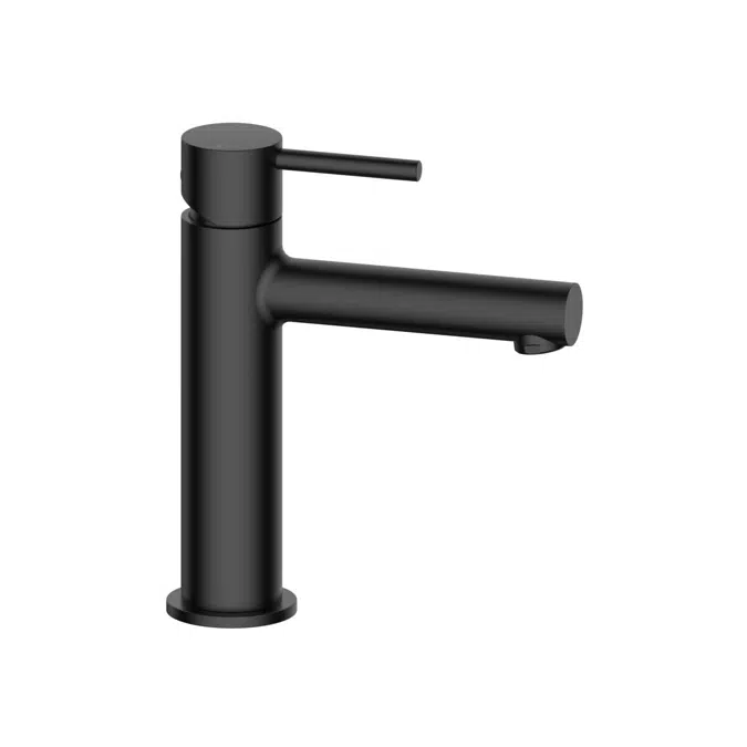 Mizu Drift Matte Black Straight Basin Mixer Tap 2267217