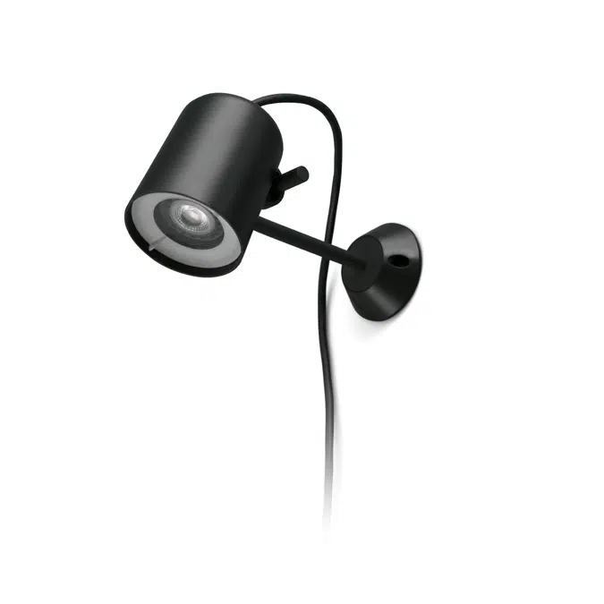 71546 - FLOW Black Wall Lamp with Spike