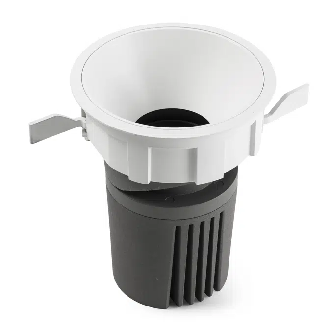 3091093011H - White Round Recessed Light 15° 3000K CRI90 Honeycomb