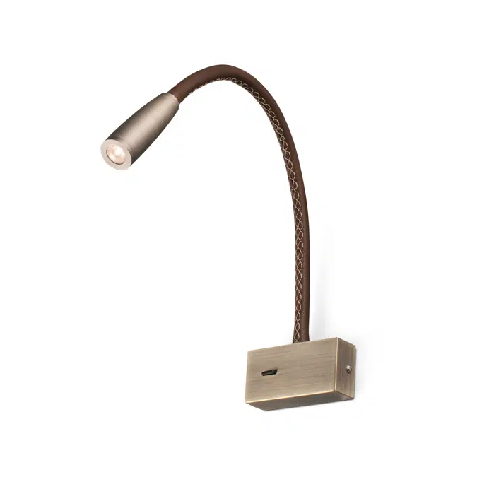 62704 - LEAD Bronze Wall Lamp Reader