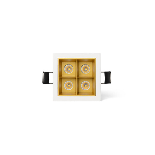 TROOP Recessed beyaz-altın 4x2W 48° 4000K CRI90