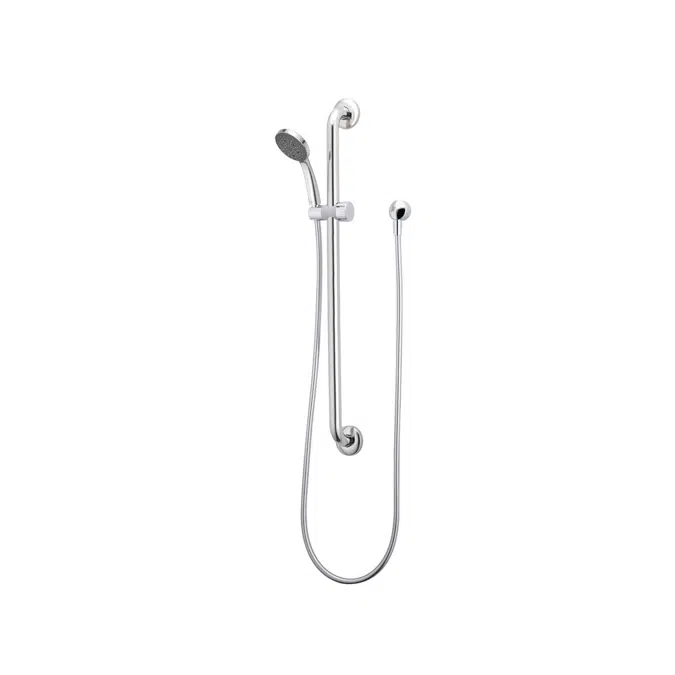 Solus MK3 Chrome 900mm Grab Rail Shower Wall Water Inlet 2213368