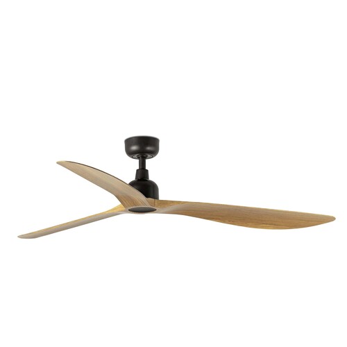 OUTWOOD L Brown/light oak wood fan IP44
