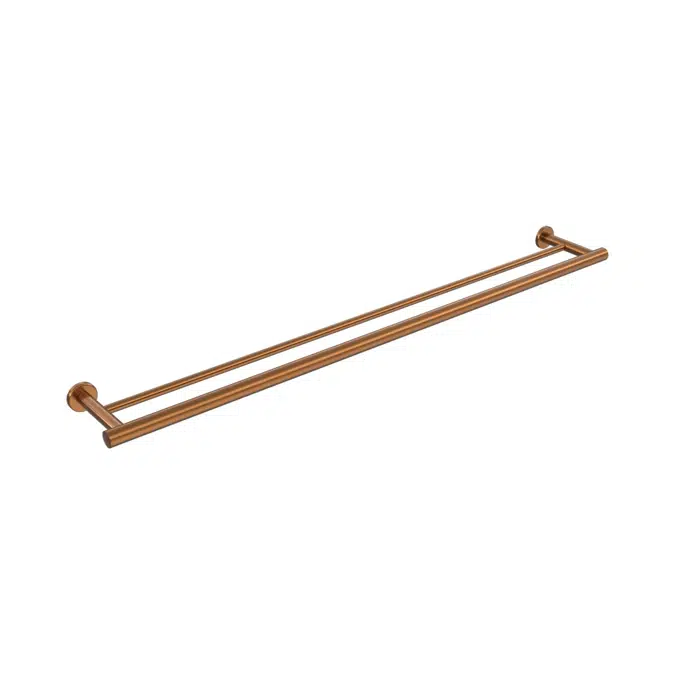 Drift Brushed Bronze 900mm Double Towel Rail 2269449