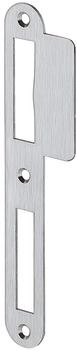 Flanged striking plate, for flush doors, 170 mm, straight - 911.39.311
