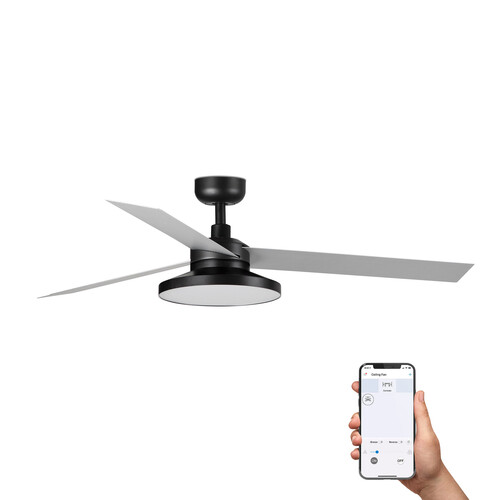 CRUISER TAK L siyah/aluminium fan 3000K TUYA