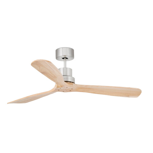 LANTAU L Ceiling fan nickel matt/pine 0-10V/1-10V