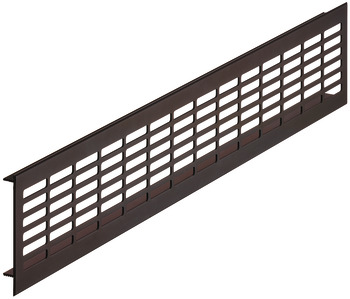 ventilation trims, square, aluminium, with ribbed flanges, slotted - 575.04.113